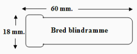 Blindramme 18x60 